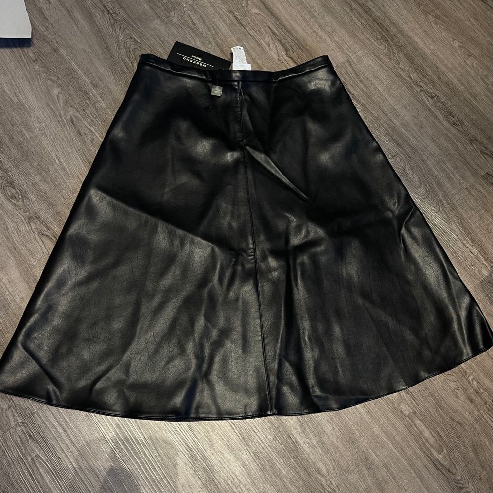 Weekend Max Mara Faux Leather Skirt NEW